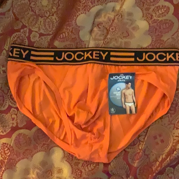 Jockey Other - Men’s Jockey Cooling Mesh Microfiber Stretch Brief Underwear Size Large Orange
